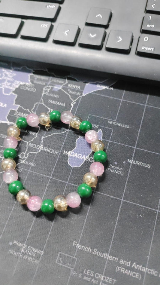 Customized & Energized Crystal Bracelet Set (Pack of 2) | Premium Spiritual Bracelets