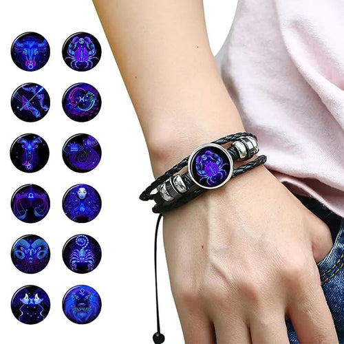 Zodiac Constellation Bracelet | Adjustable Astrology Charm Bracelet for Men & Women