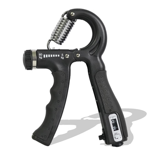 Adjustable Hand Grip Strengthener with Counter | 10–60kg Resistance Trainer for Men & Women