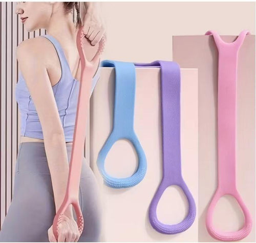 Elastic Resistance Stretch Bands (Pack of 2) | Exercise Bands for Fitness & Yoga