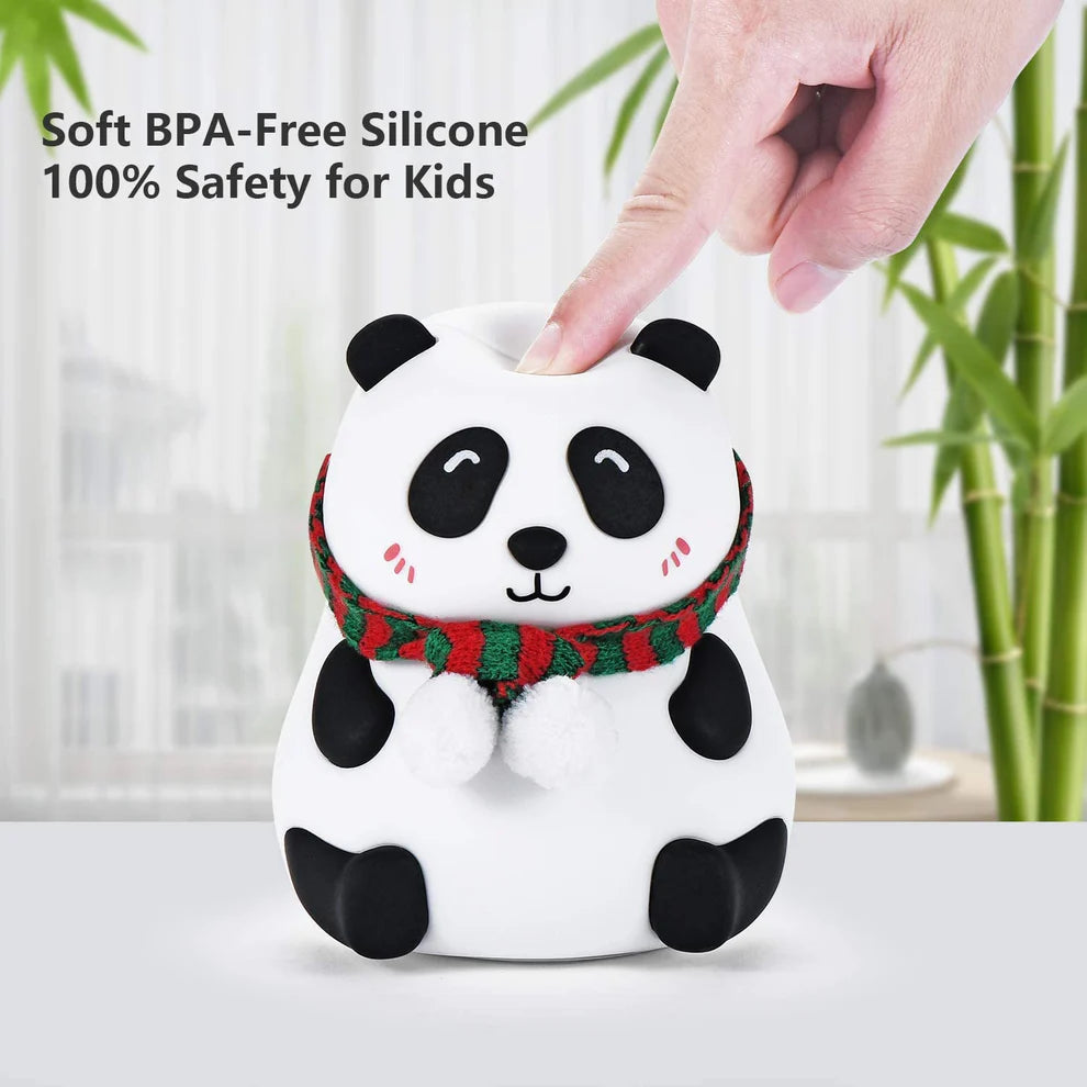 Cute Panda Night Light Lamp | Soft LED Bedside Lamp for Kids & Room Décor