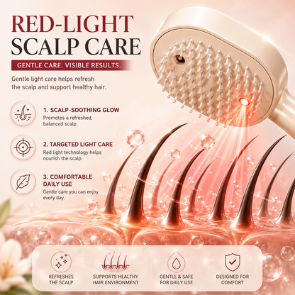 3-in-1 Scalp Spa Hair Spray Comb | Rechargeable Scalp Massager & Hair Care Comb