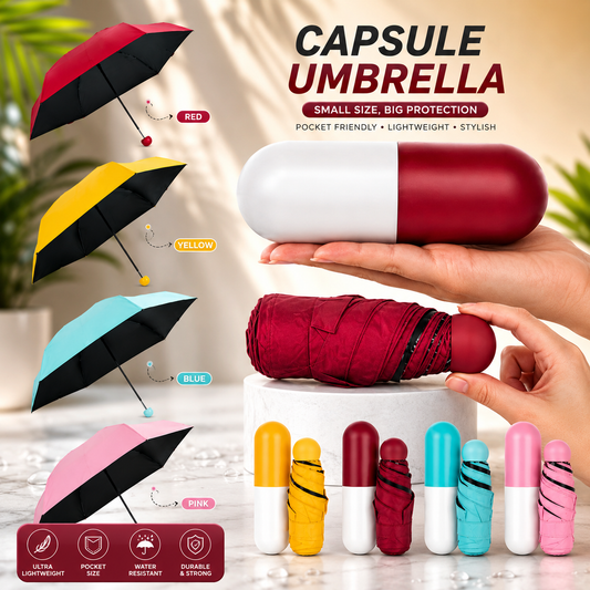 Mini Compact Travel Umbrella with lightweight foldable design for everyday rain and sun protection.