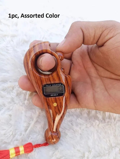 JapCounter™ - Digital Jaap Mala | Electronic Mantra Counter with Finger Ring & Wooden Design