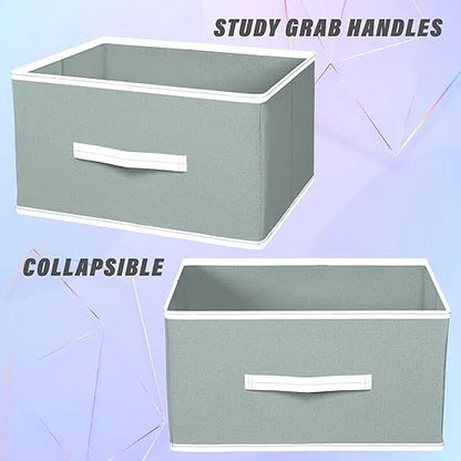 Foldable Wardrobe Organizer Set (Pack of 3) | Closet Storage Boxes for Clothes