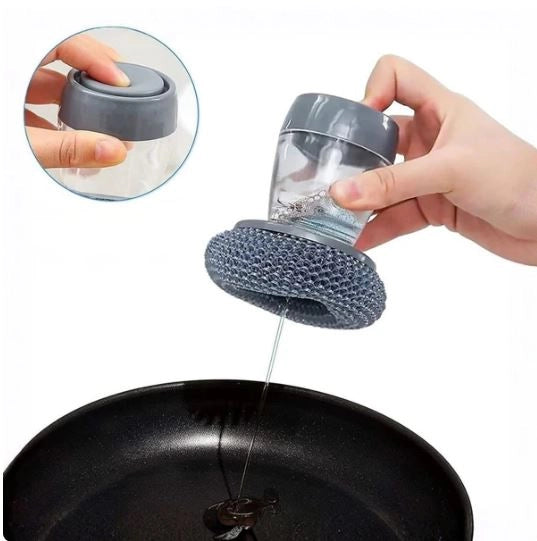 2-in-1 Liquid Soap Dispensing Cleaning Brush (Pack of 2)