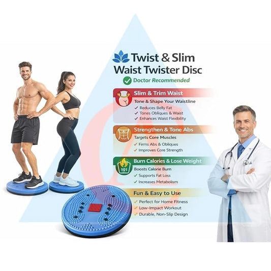 Twist & Slim Waist Twister Disc | Balance Board for Core & Fitness Workouts
