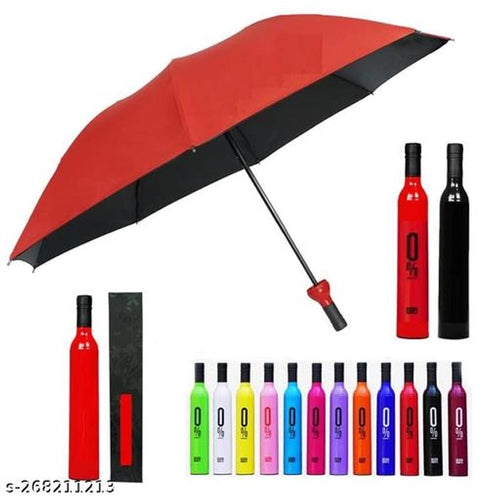 Double Layer Reverse Folding Umbrella with Bottle Cover | Windproof Travel Umbrella