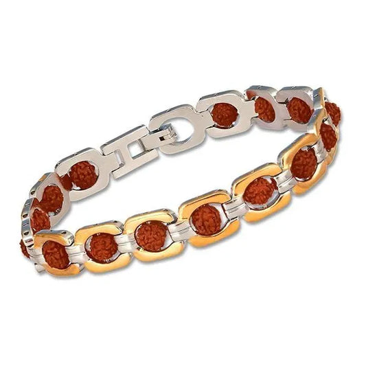 Natural Rudraksha Bracelet | Spiritual Beaded Bracelet for Men & Women