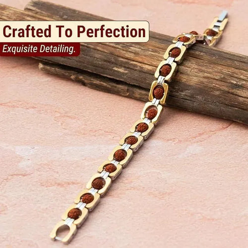 Natural Rudraksha Bracelet | Spiritual Beaded Bracelet for Men & Women