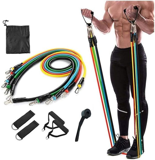 Resistance Bands Set for Home Workout | Fitness Exercise Bands Kit for Men & Women